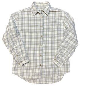 Eddie Bauer Pastel Plaid Cotton Flannel Shirt Women’s Small Y2K